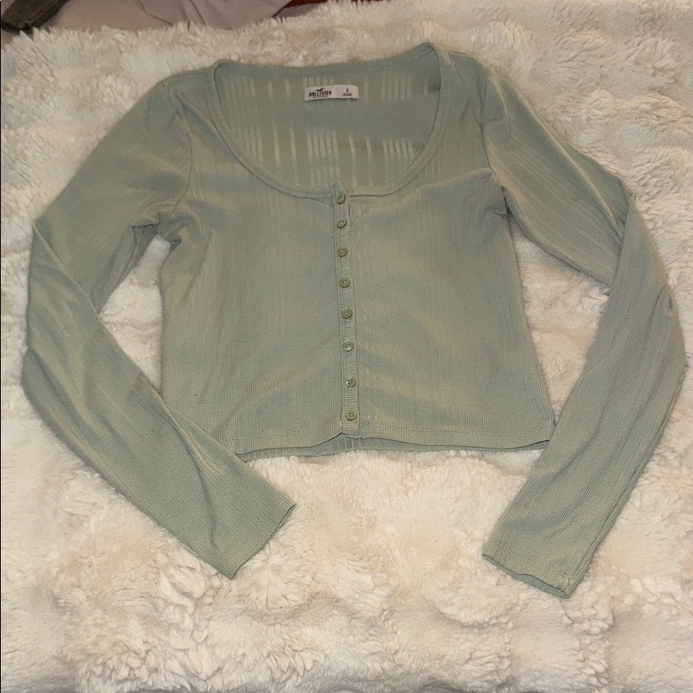 Hollister Mint Button-Down Shirt